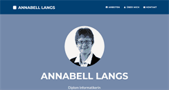 Desktop Screenshot of annabell.langs.de
