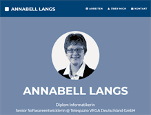 Tablet Screenshot of annabell.langs.de